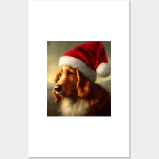 Christmas Dog Posters and Art